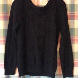 Ralph Lauren black silver metallic sweater